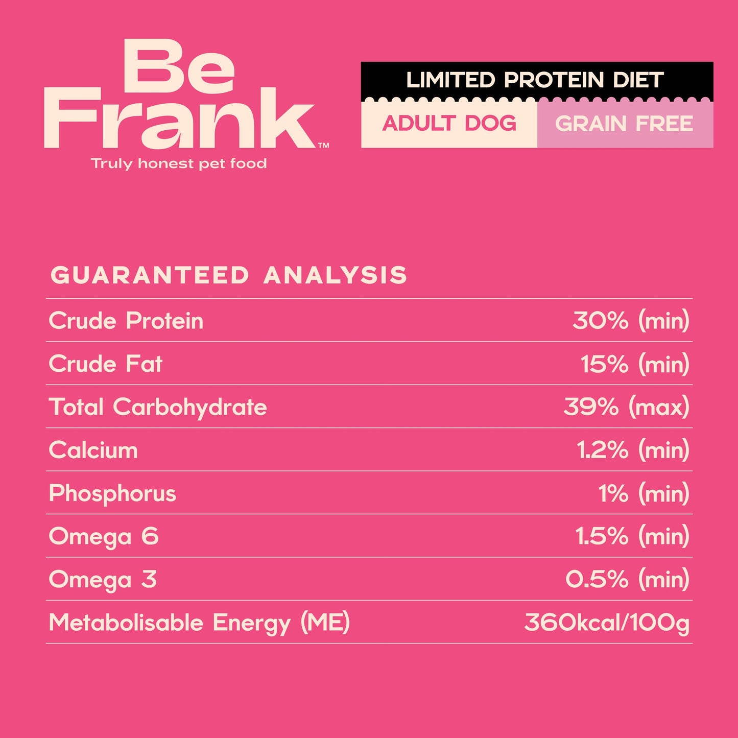 Be Frank Grain Free Adult Salmon & Sardine Dry Dog Food