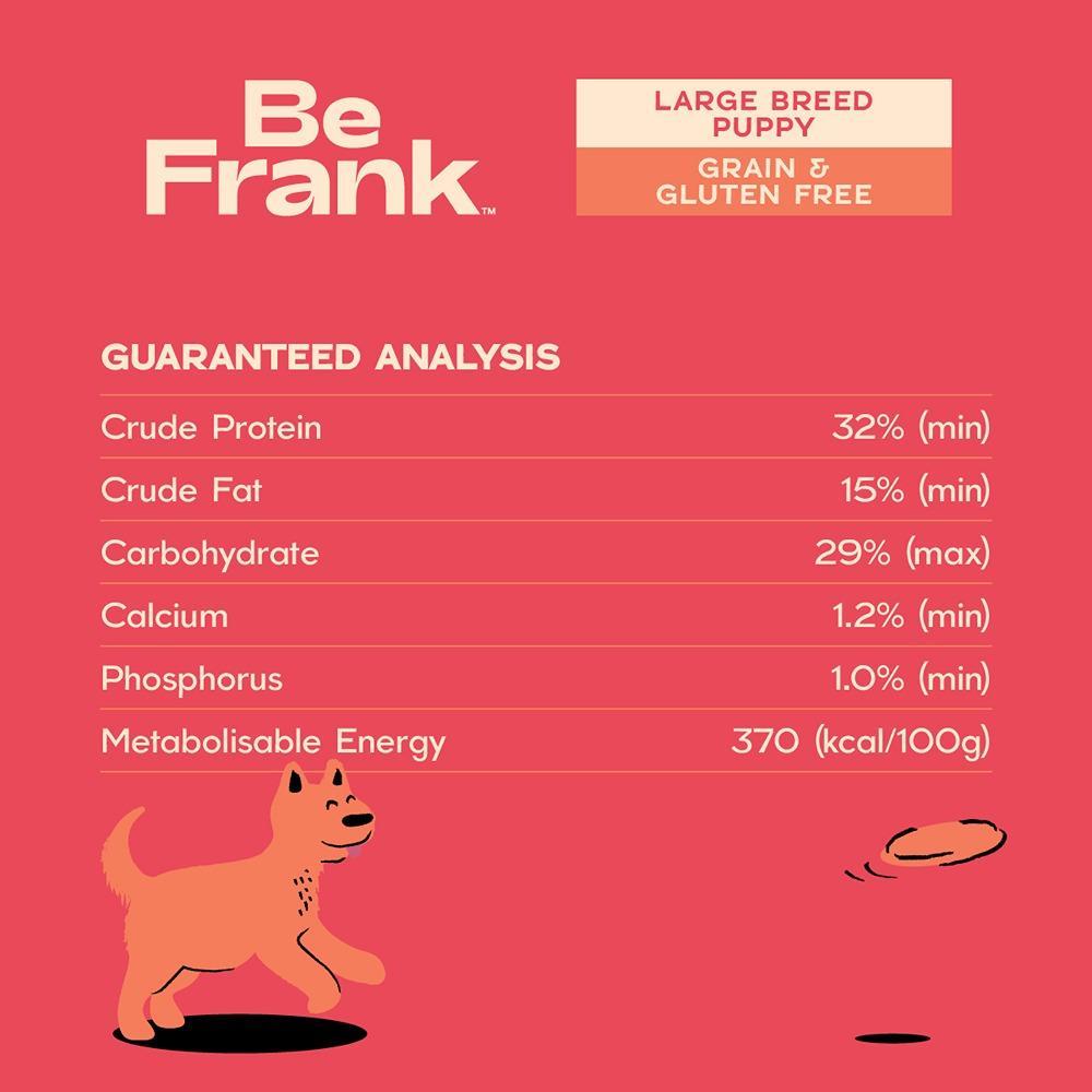 Be Frank Large Breed Puppy Grain Free Turkey & Chicken Dry Dog Food