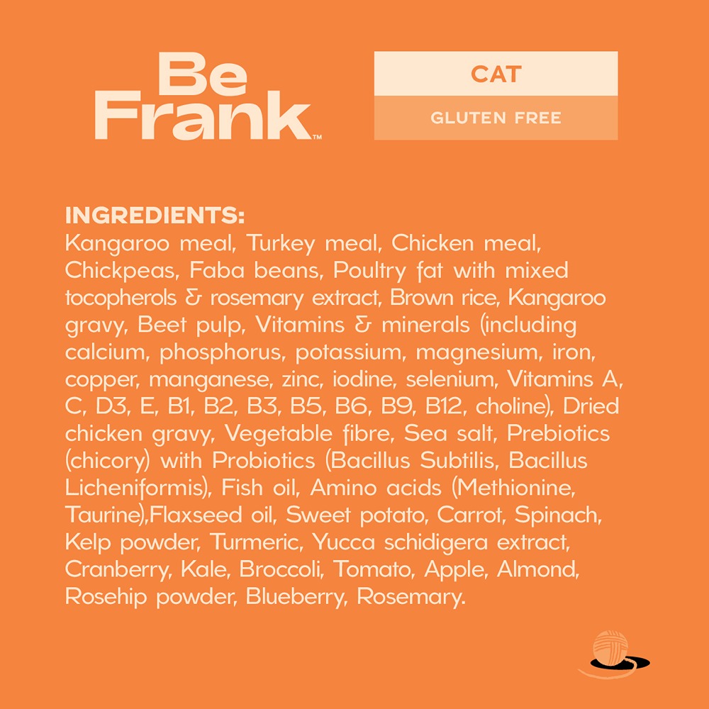 Be Frank Kangaroo & Turkey Dry Cat Food