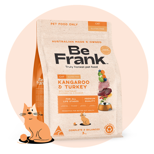 Be Frank Kangaroo & Turkey Dry Cat Food