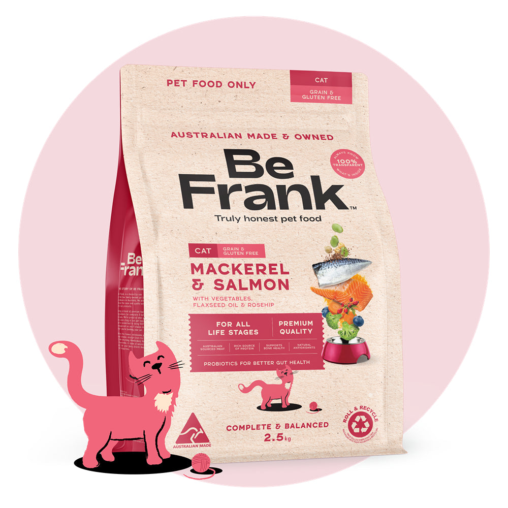 Be Frank Grain Free Mackerel & Salmon Dry Cat Food