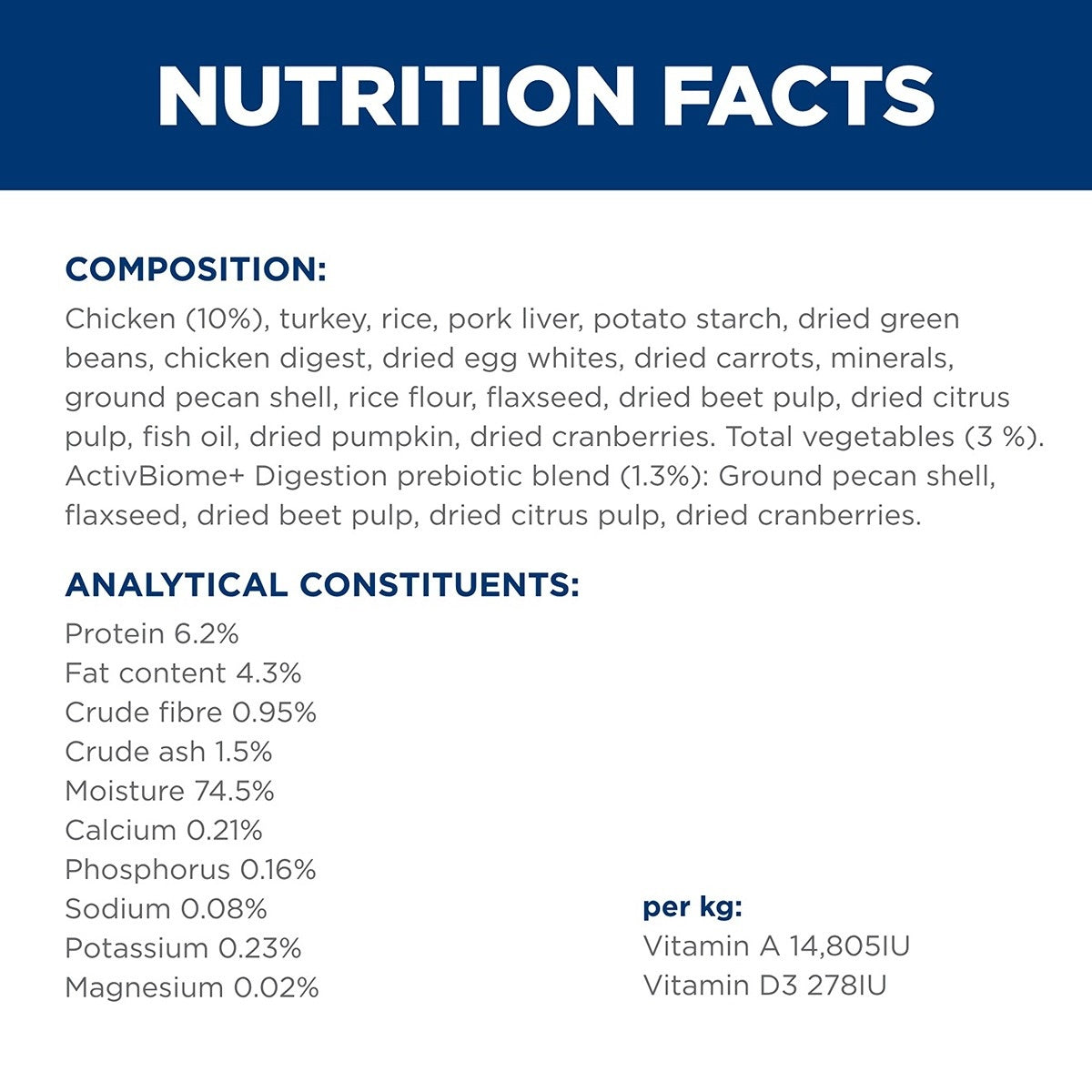 Hill's Science Diet Perfect Digestion Adult Chicken Wet Dog Food