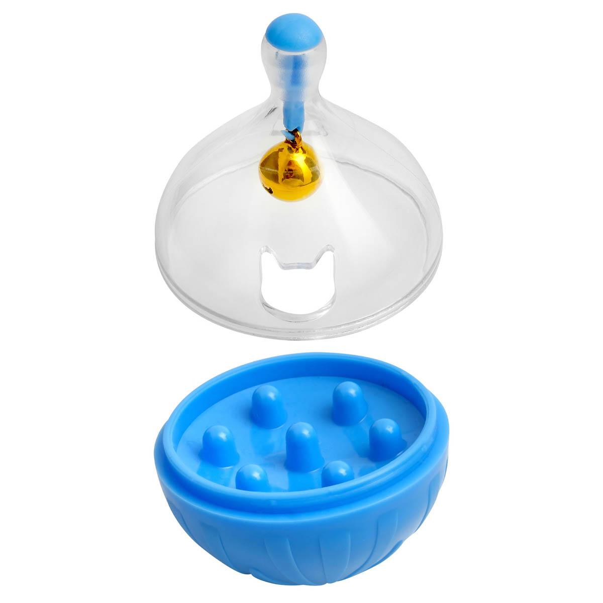 Lexi & Me Treat Dispenser Tumbler Blue Cat Toy