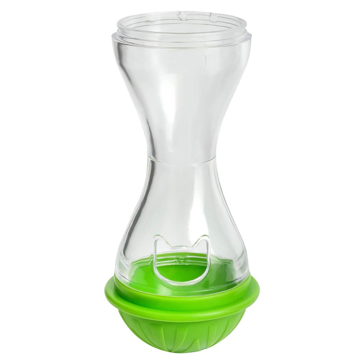 Lexi & Me Treat Dispenser Hourglass Green Cat Toy