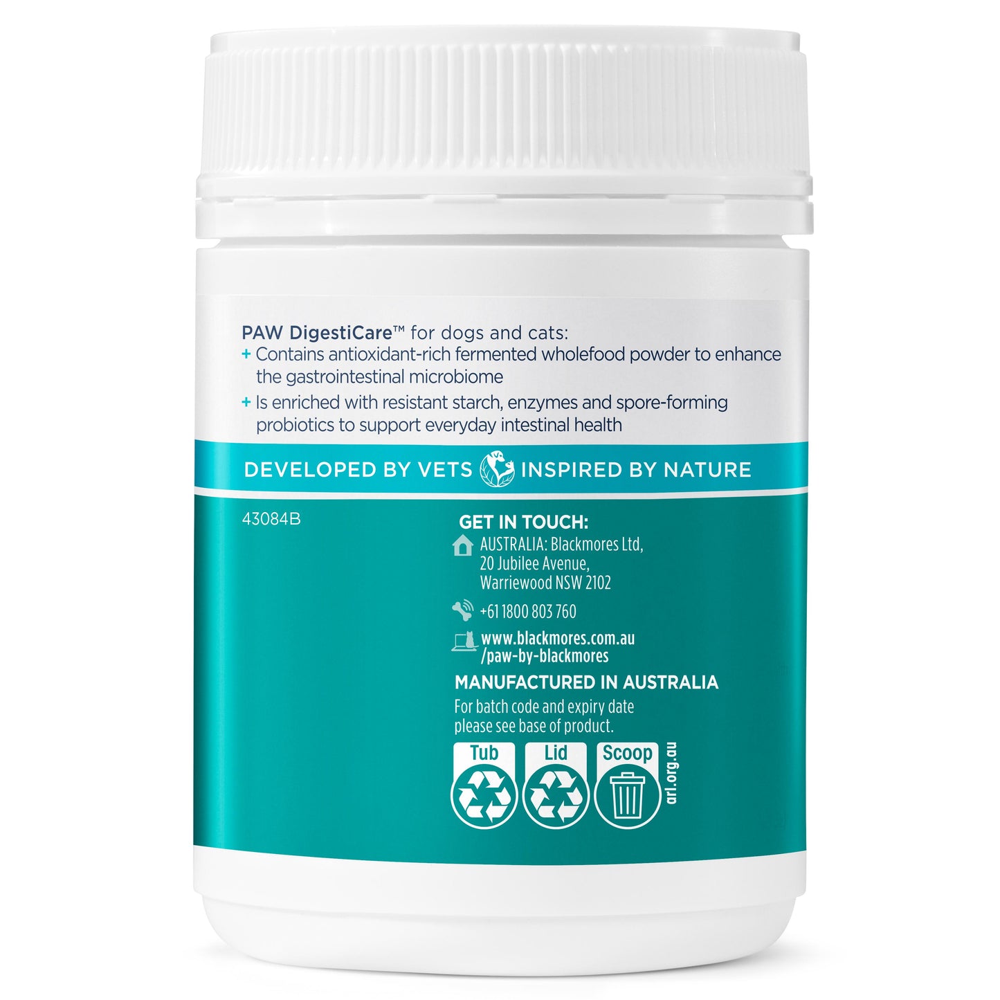 PAW Digesticare Dog and Cat Supplement