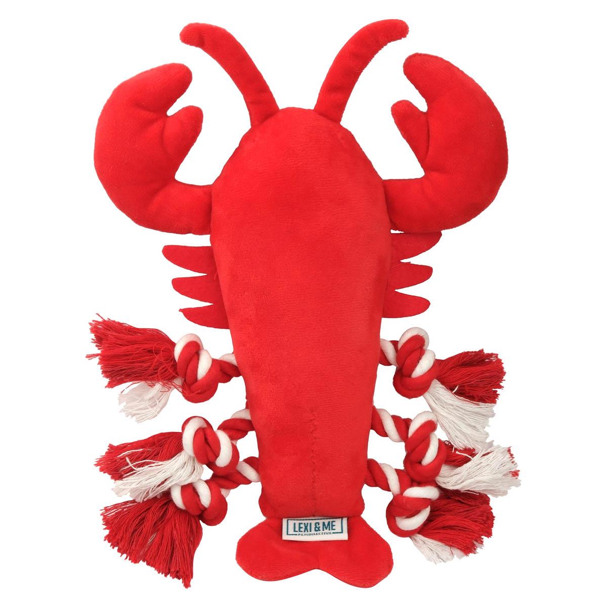Lexi & Me Plush/Rope Lobster Dog Toy