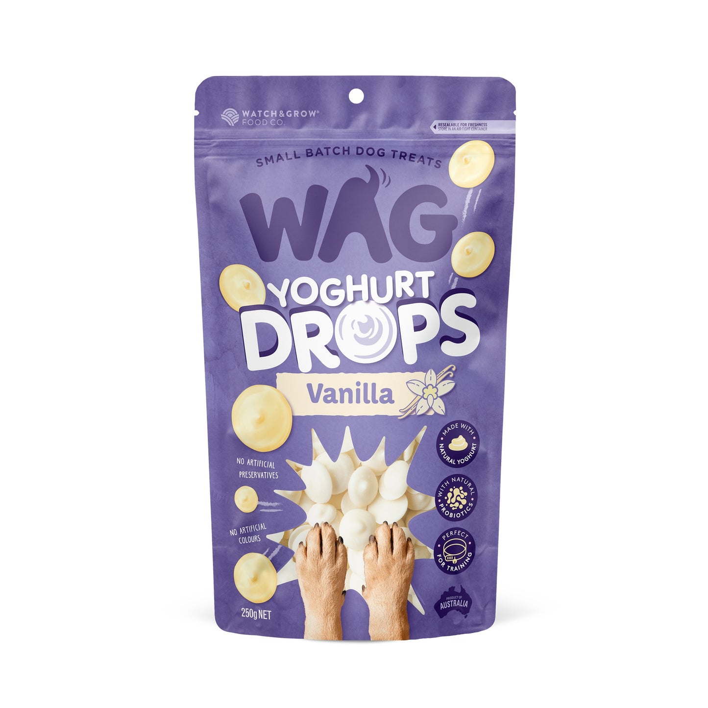 WAG Vanilla Yoghurt Drops Dog Treats