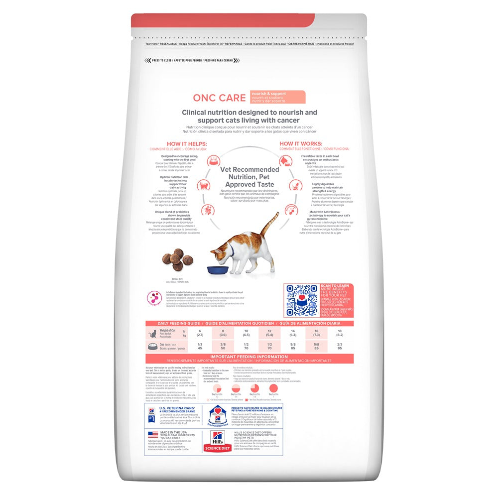 Hill's Prescription Diet ONC Care Dry Cat Food
