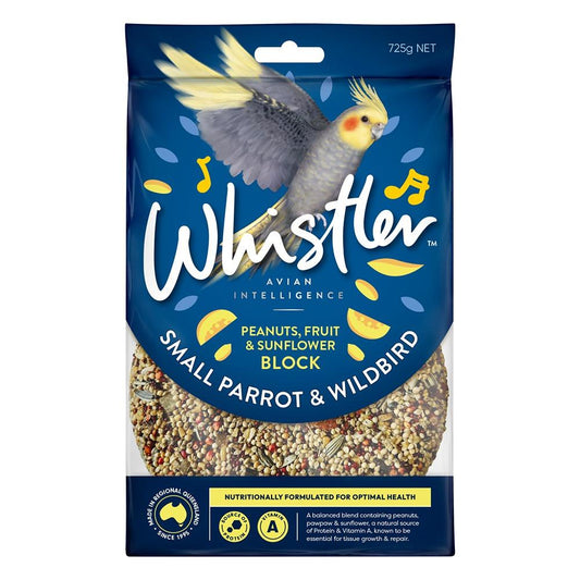 Whistler Small Wildbird & Parrot Peanuts, Fruit & Sunflower Block Bird Treat