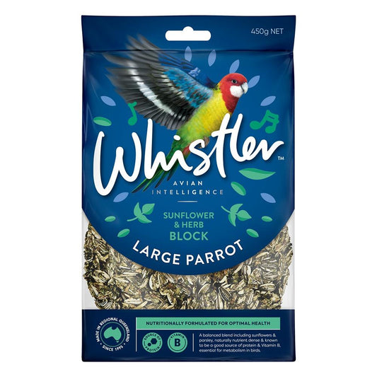 Whistler Large Parrot Sunflower & Herb Blend Block Bird Treat