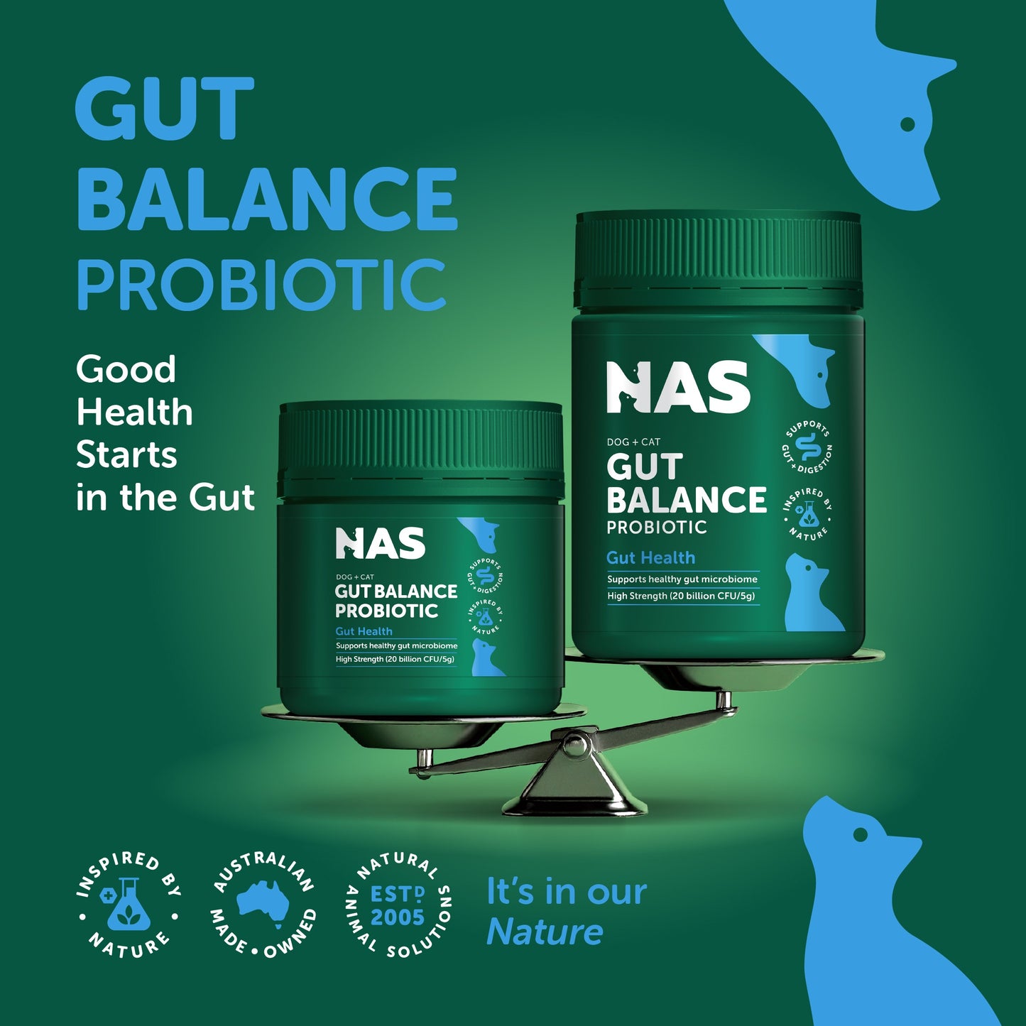 NAS Dog & Cat Gut Balance Probiotic