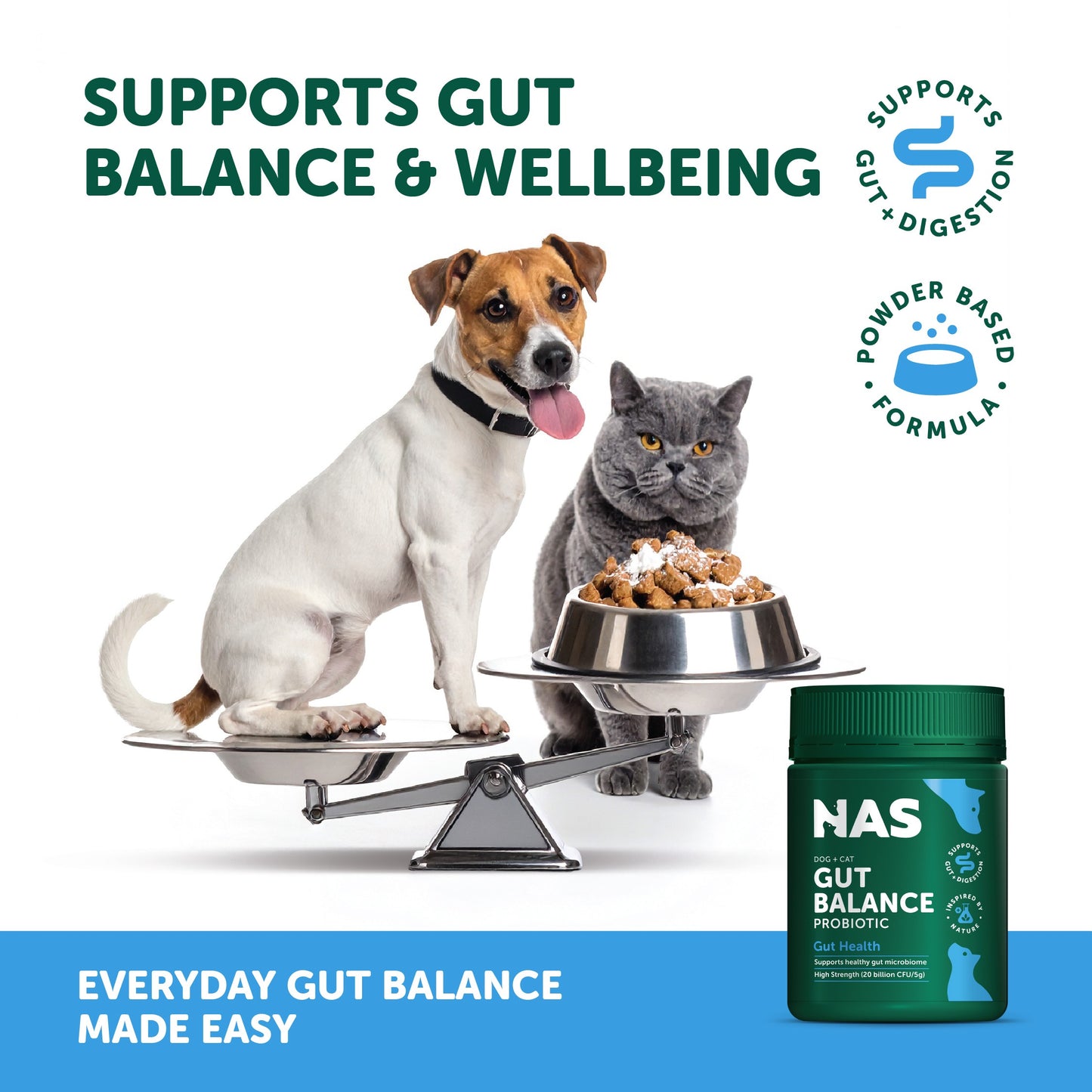 NAS Dog & Cat Gut Balance Probiotic