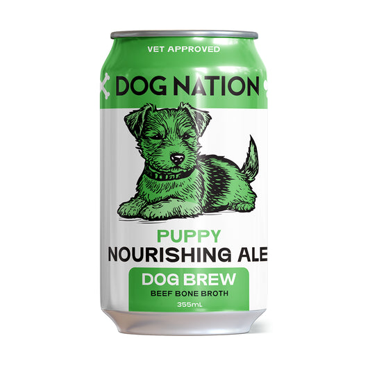 Dog Nation Dog Beer Beef Bone Broth Puppy Dog Treats