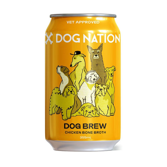 Dog Nation Dog Beer Chicken Bone Broth Dog Treats