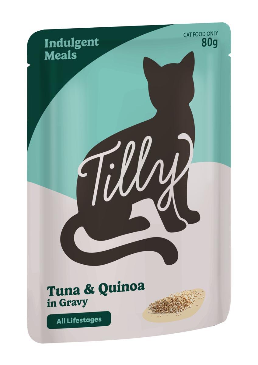 Tilly Indulgent Meals Tuna & Quinoa in Gravy Wet Cat Food 80g