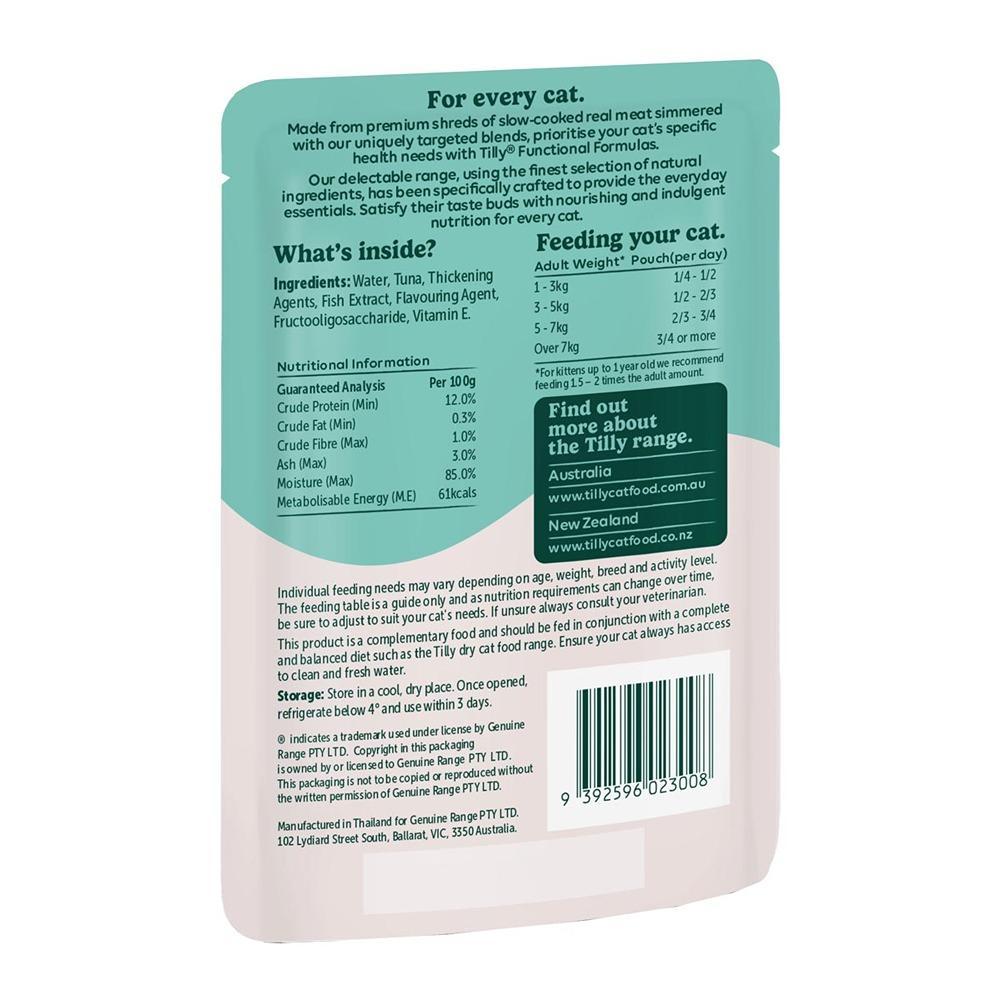 Tilly Functional Formula Healthy Digestion Tuna Whole Loin in Gravy Wet Cat Food 80g