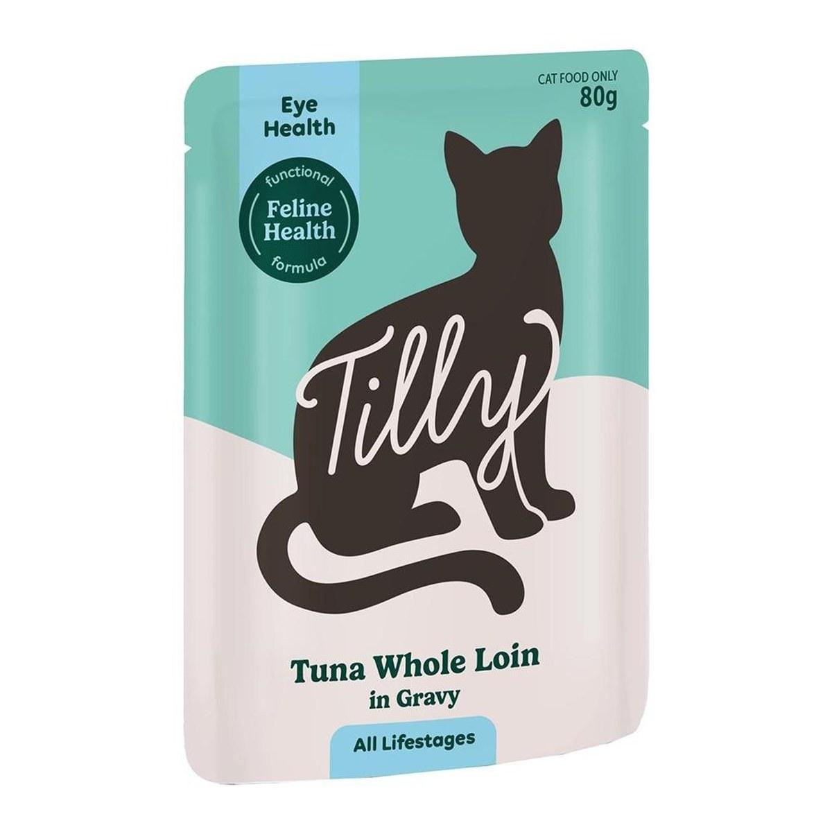 Tilly Functional Formula Eye Health Tuna Whole Loin in Gravy Wet Cat Food 80g