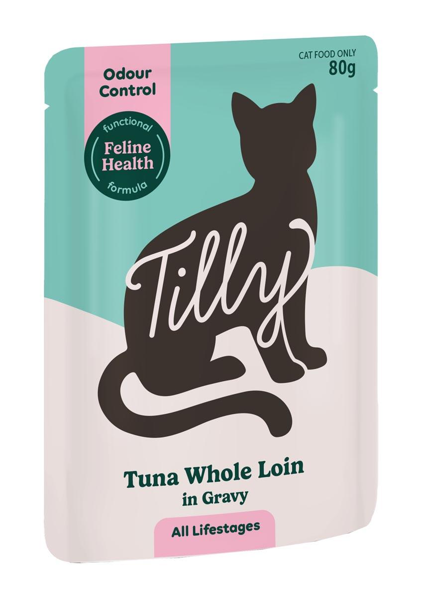 Tilly Functional Formula Odour Control Tuna Whole Loin in Gravy Wet Cat Food 80g