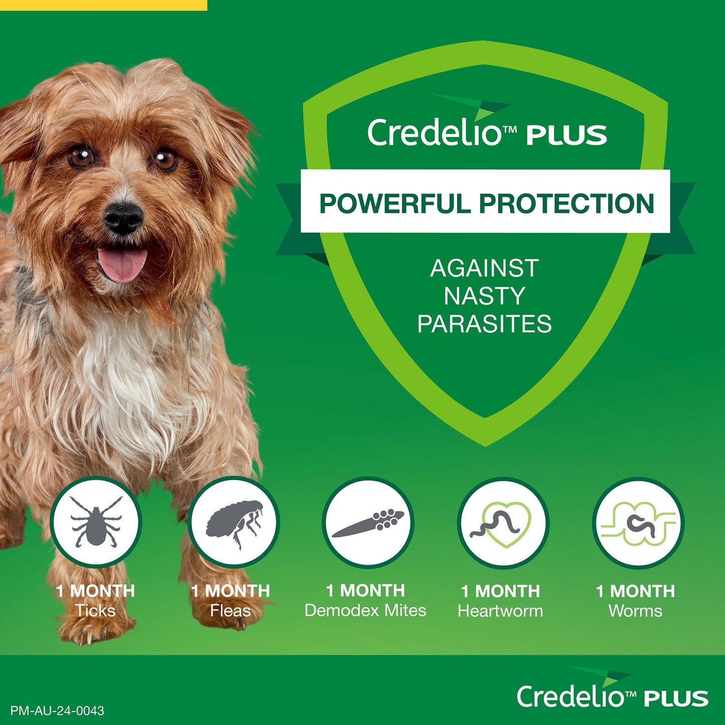 Credelio Plus Chewable Tablets For X-Small Dog 1.4-2.8kg