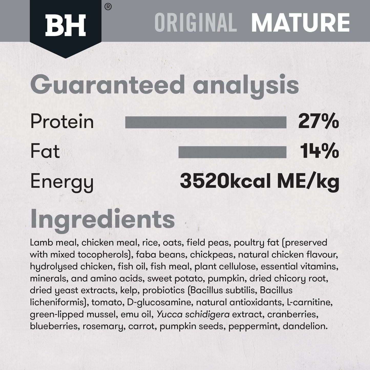 Black Hawk Original Mature Lamb & Rice Dry Dog Food
