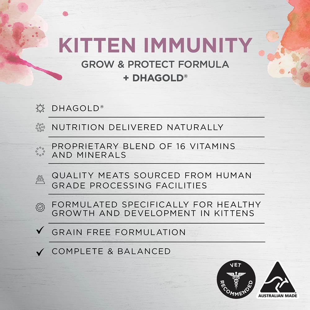 Ivory Coat Inspired by Raw Immunity Wet Kitten Food 85g