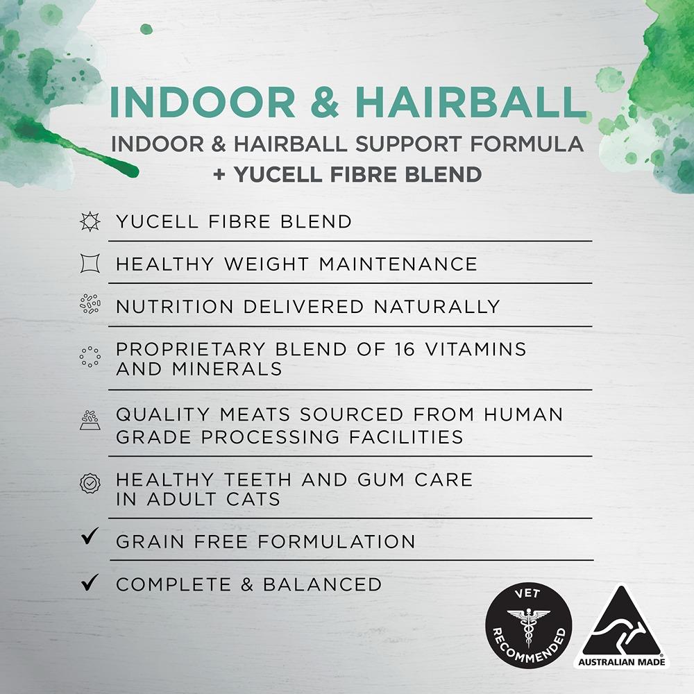 Ivory Coat Inspired by Raw Indoor & Hairball Wet Cat Food 85g