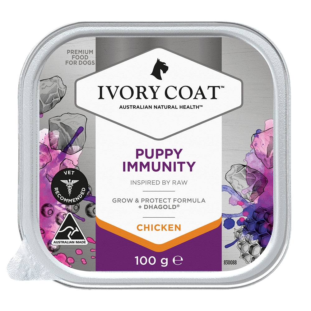 Ivory Coat Inspired by Raw Immunity Wet Puppy Food 100g