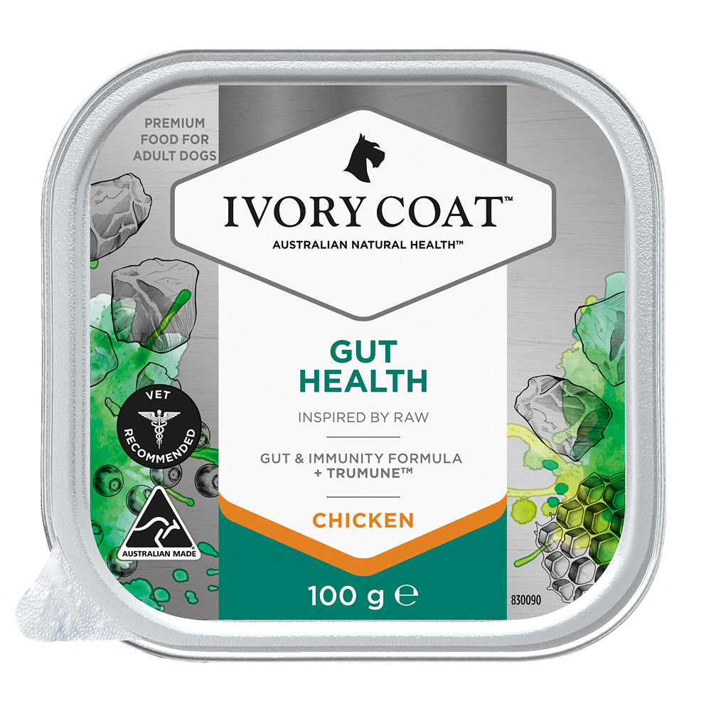 Ivory Coat Inspired by Raw Gut Health Wet Dog Food 100g