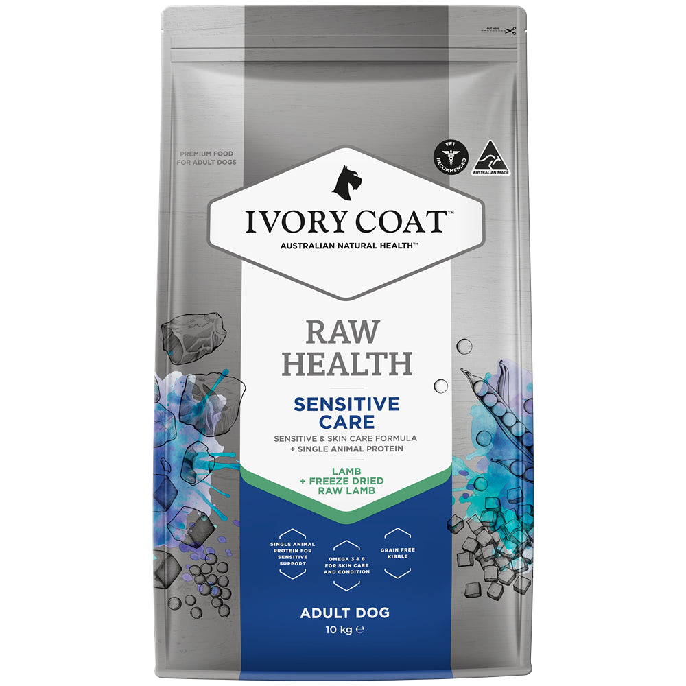 Ivory Coat Raw Health Dog Sensitive Care Dry Dog Food