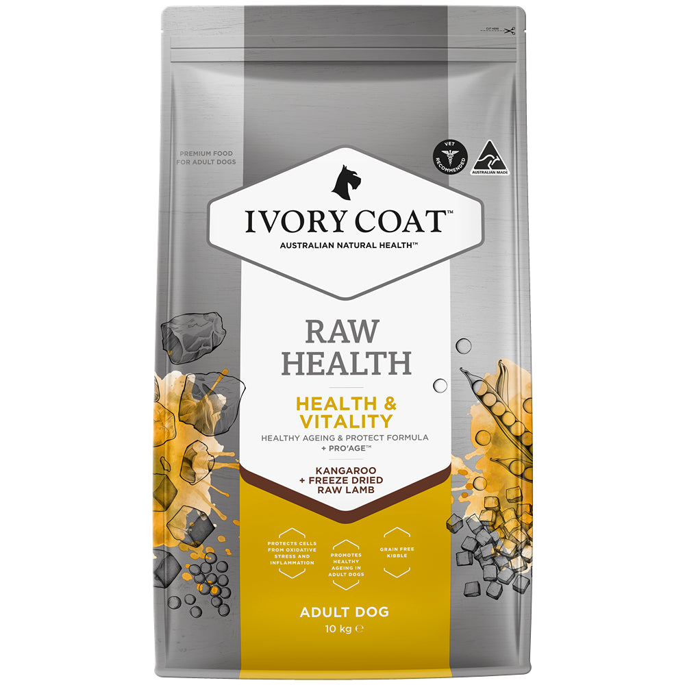 Ivory Coat Raw Health Health & Vitality Dry Dog Food