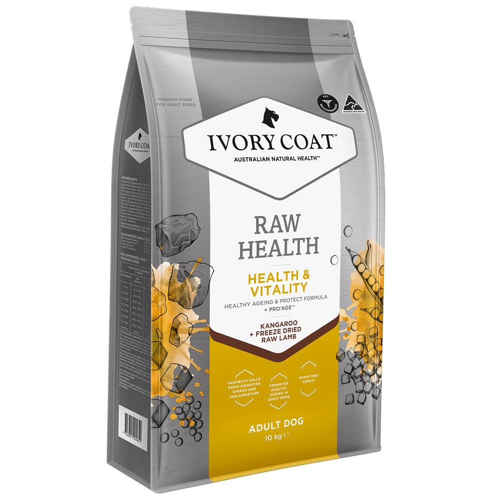 Ivory Coat Raw Health Health & Vitality Dry Dog Food