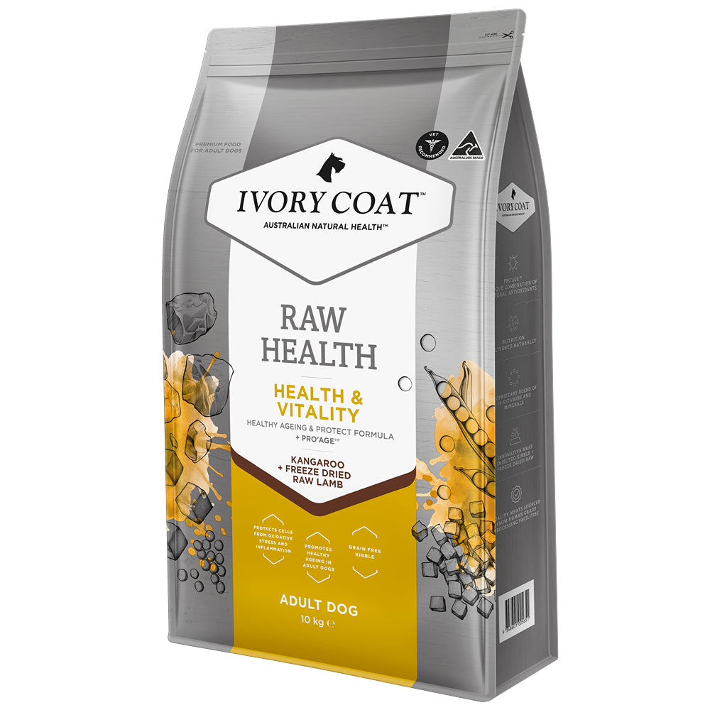 Ivory Coat Raw Health Health & Vitality Dry Dog Food