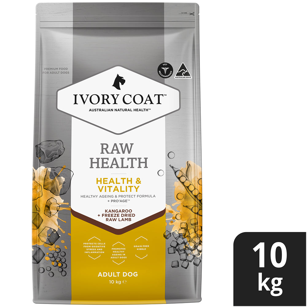Ivory Coat Raw Health Health & Vitality Dry Dog Food