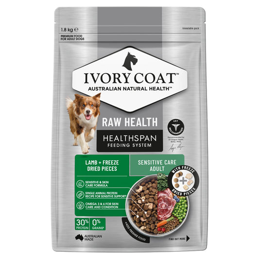 Ivory Coat Raw Health Dog Sensitive Care Dry Dog Food