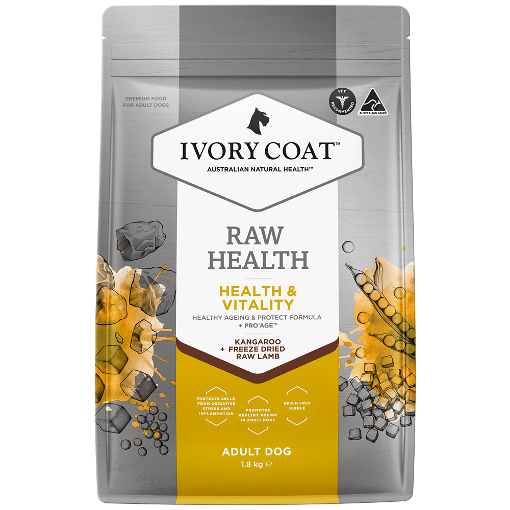 Ivory Coat Raw Health Health & Vitality Dry Dog Food