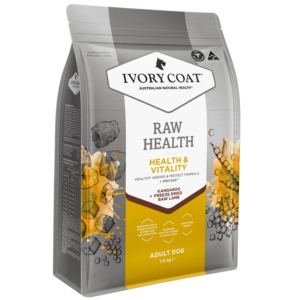 Ivory Coat Raw Health Health & Vitality Dry Dog Food
