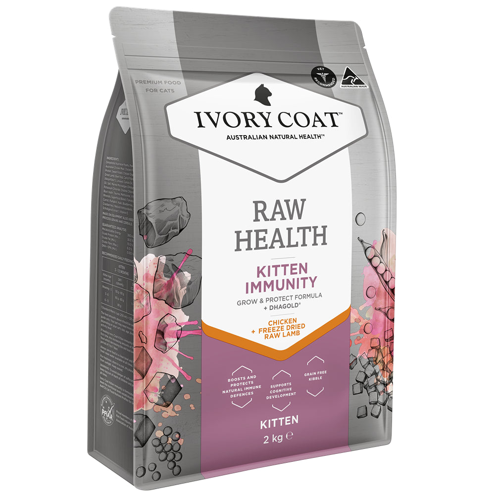 Ivory Coat Raw Health Immunity Dry Kitten Food