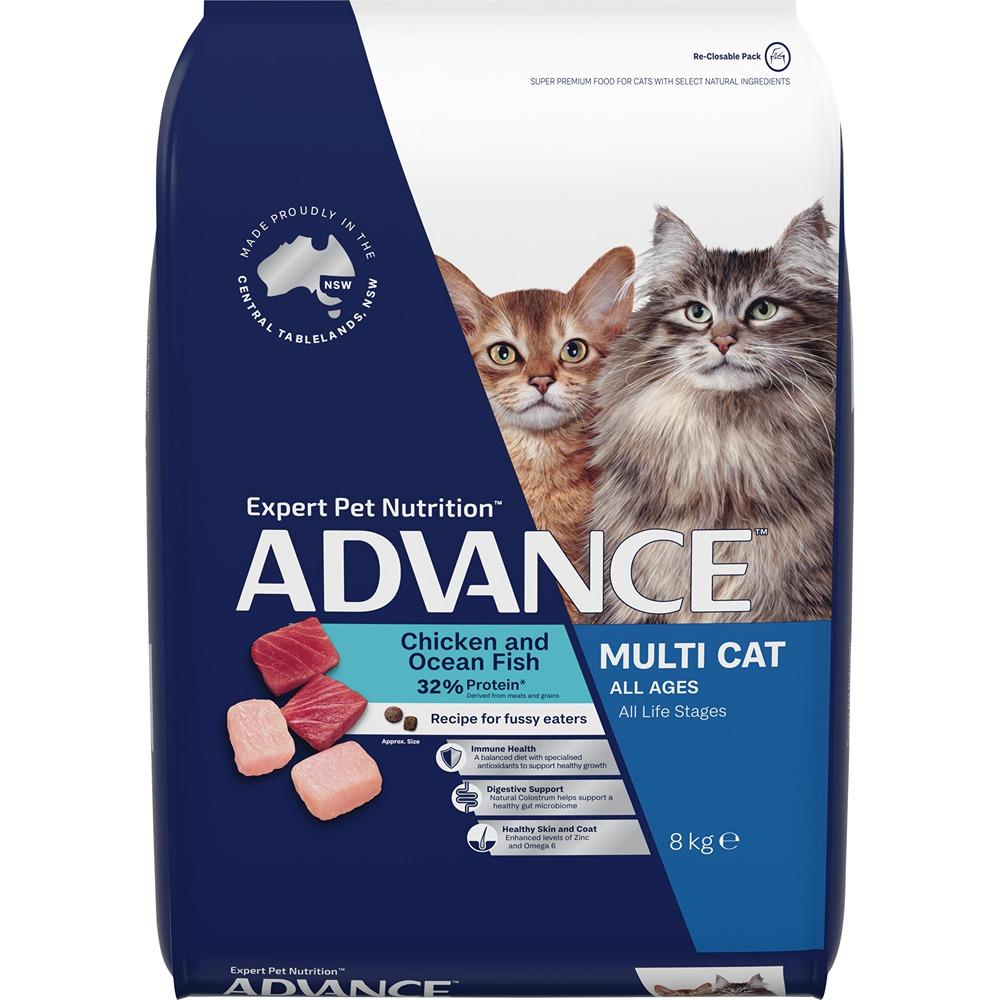Advance Multi-Cat Chicken & Ocean Fish Dry Cat Food