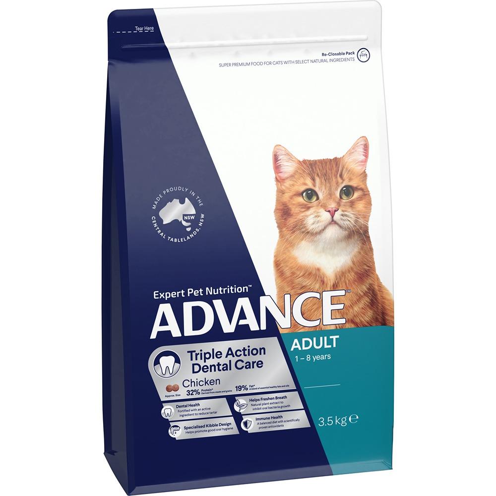 Advance Triple Action Dental Care Chicken Adult Dry Cat Food