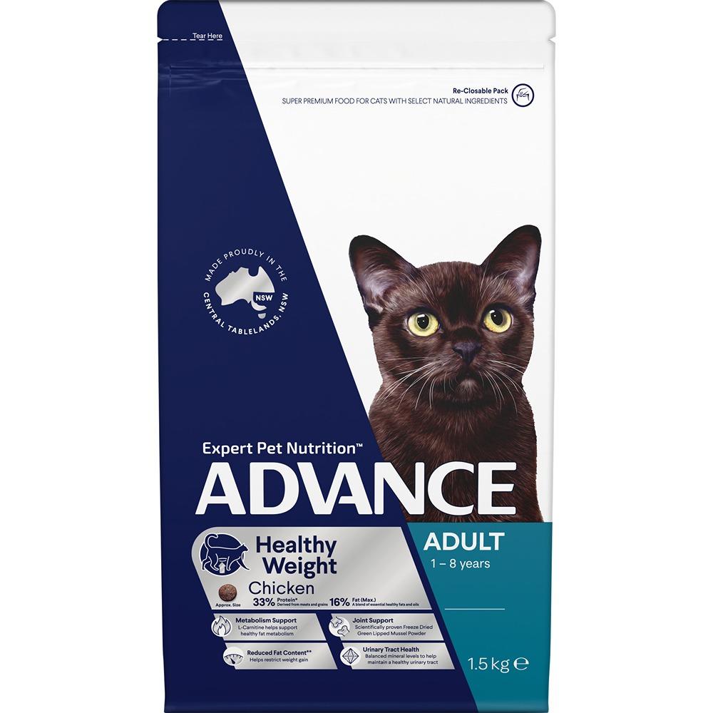 Advance Adult Healthy Weight Chicken & Rice Dry Cat Food