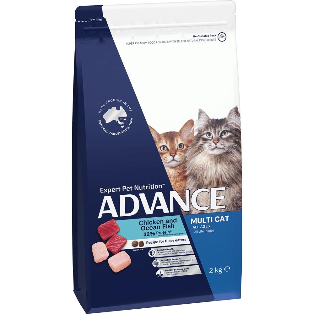 Advance Multi-Cat Chicken & Ocean Fish Dry Cat Food