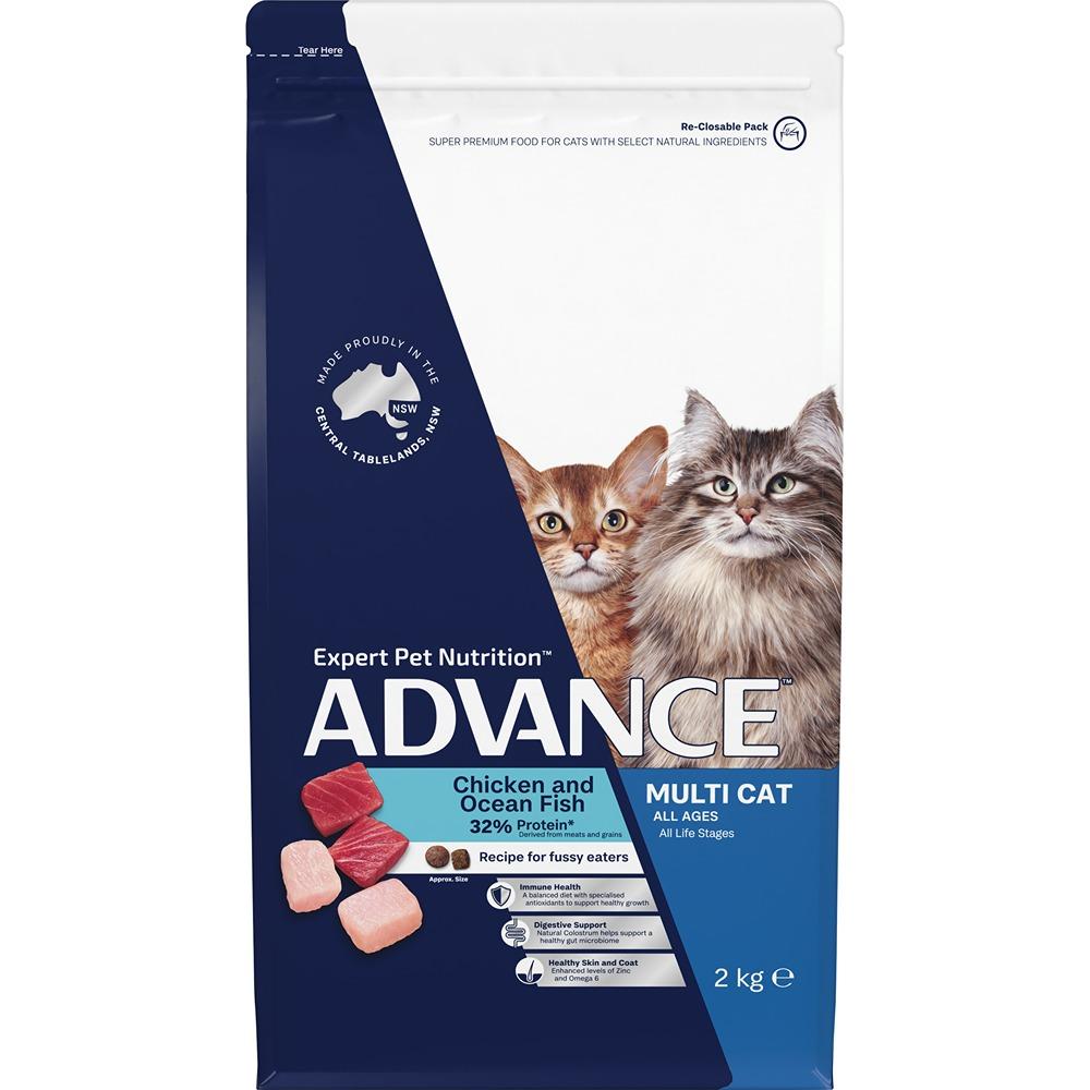 Advance Multi-Cat Chicken & Ocean Fish Dry Cat Food