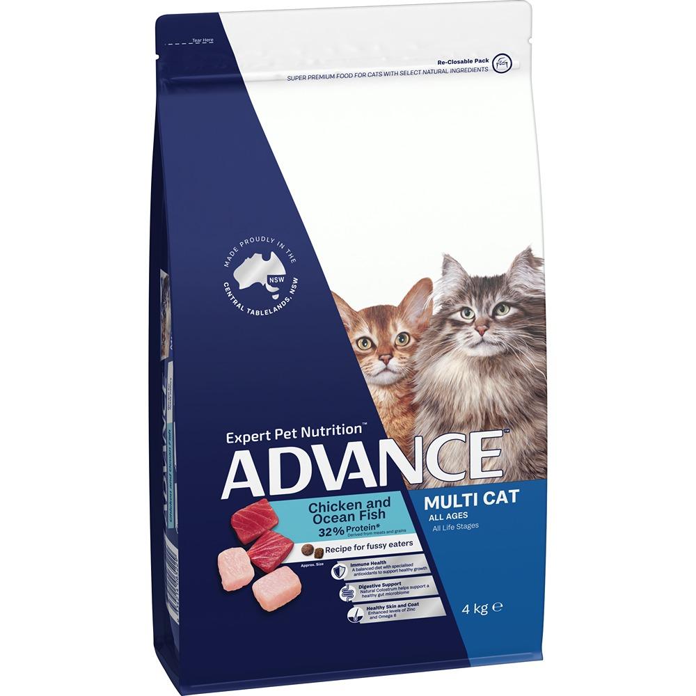 Advance Multi-Cat Chicken & Ocean Fish Dry Cat Food