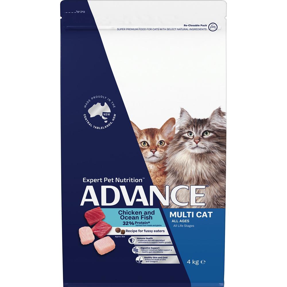Advance Multi-Cat Chicken & Ocean Fish Dry Cat Food