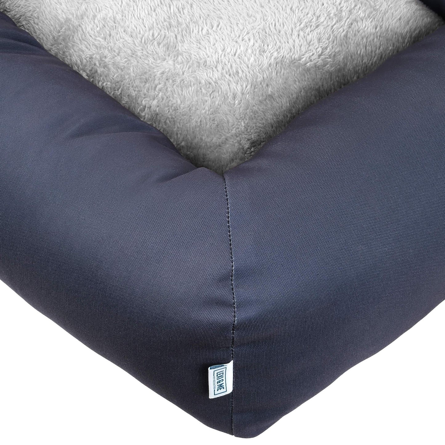 Lexi & Me Rectangle Dog Bed Grey Small/Medium