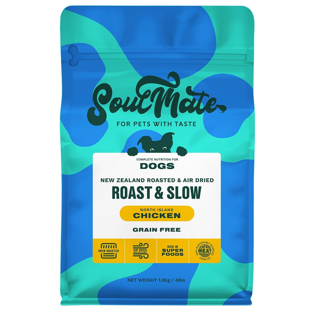 SoulMate Roast & Slow Baked and Air Dried North Island Chicken Dry Dog Food