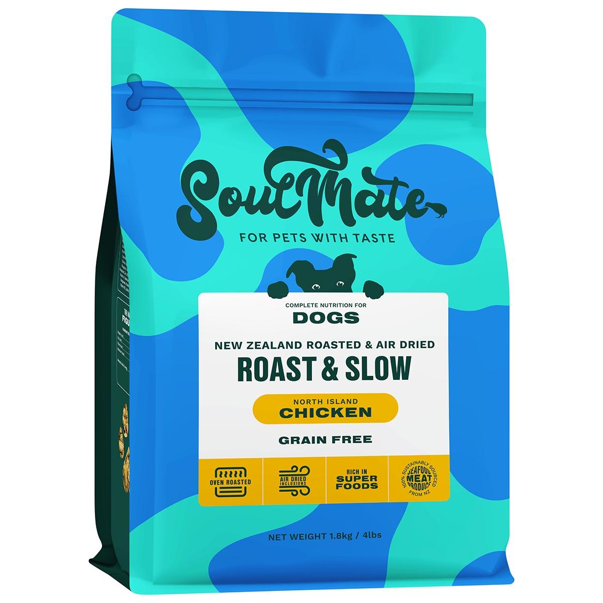 SoulMate Roast & Slow Baked and Air Dried North Island Chicken Dry Dog Food