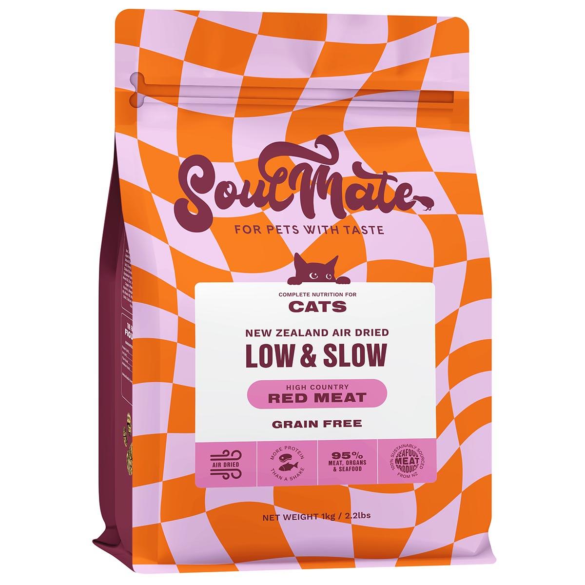 SoulMate Low & Slow Air Dried High Country Red Meat Dry Cat Food