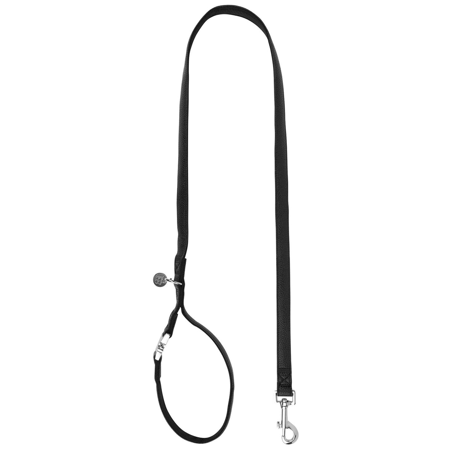 Buddy & Belle Faux Leather Dog Lead Black