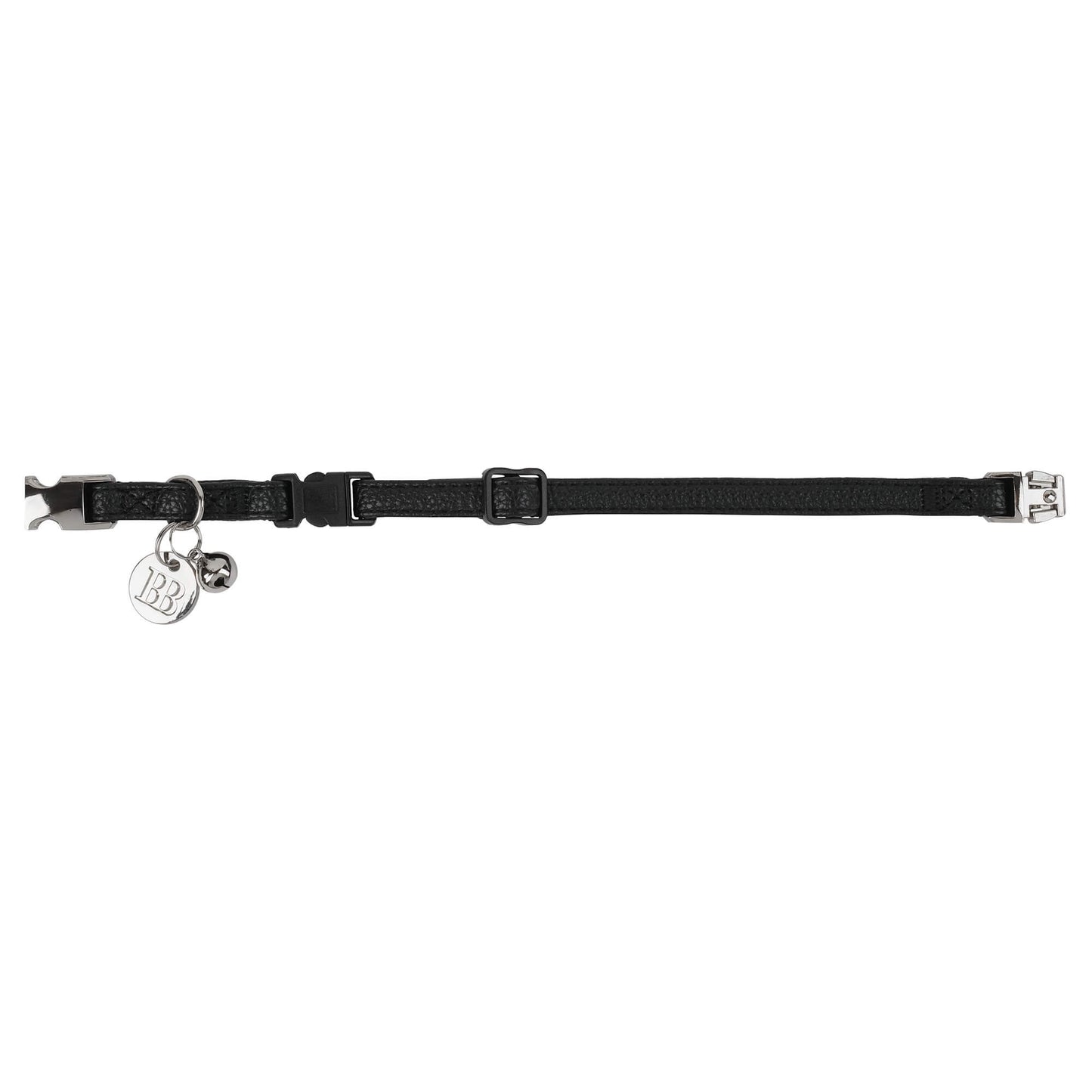 Buddy & Belle Faux Leather Cat Collar Black